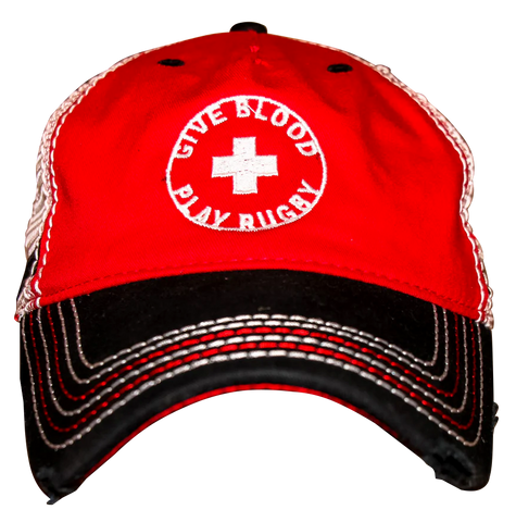 *Give Blood Play Rugby Hat - Mesh back