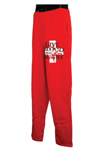 *Give Blood Play Rugby Sweatpants / RED
