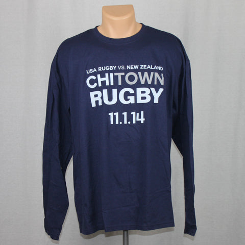 USA Rugby vs NZ All Blacks Event L/S Shirt - Blue