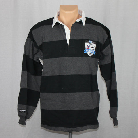 USA Rugby vs NZ All Blacks Event Cotton L/S Jersey - Black/Grey