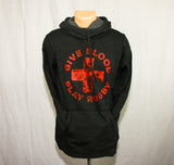 *Give Blood Play Rugby Ladies Cowl Neck Hoodie