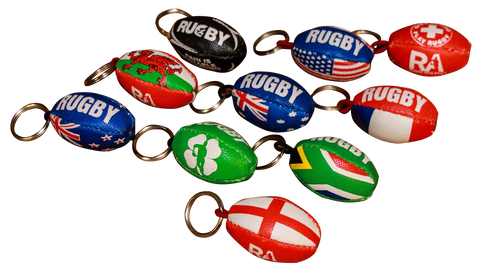 *Keychain Rugby Balls