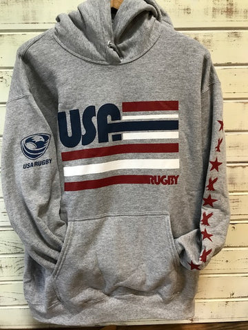 *USA Rugby Retro Lines Hoodie (RA)