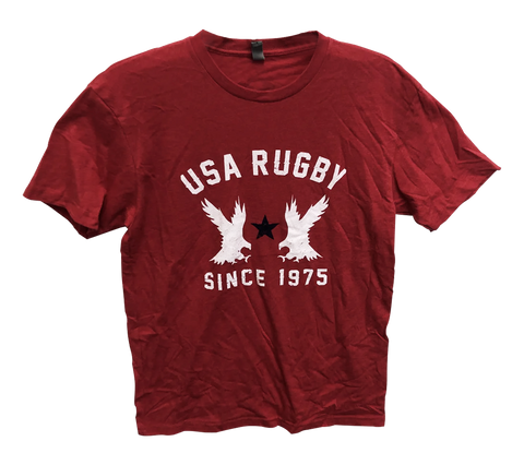 USA Rugby 2 Eagles T-Shirt Red