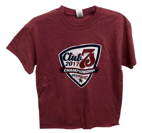 USA Rugby Club 7s 2017 T-Shirt Red