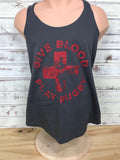 *Give Blood Play Rugby Ladies Tank