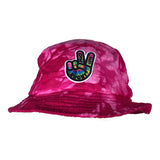 Peace Love Tie Dye Bucket Hat